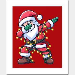 Dabbing Santa Posters and Art